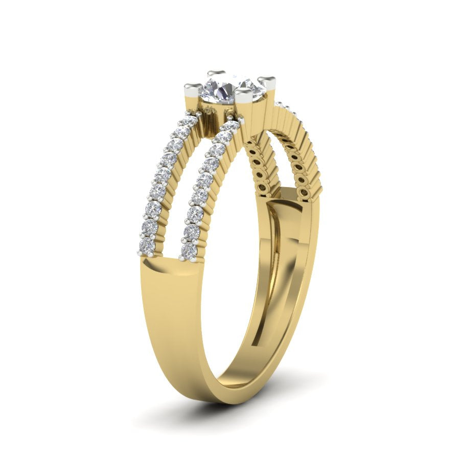 Yellow Gold Plated Sterling Silver Ring