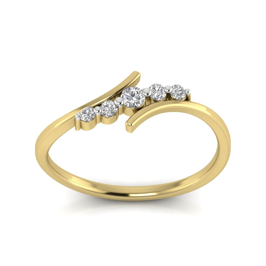 Yellow Gold Plated Sterling Silver Ring