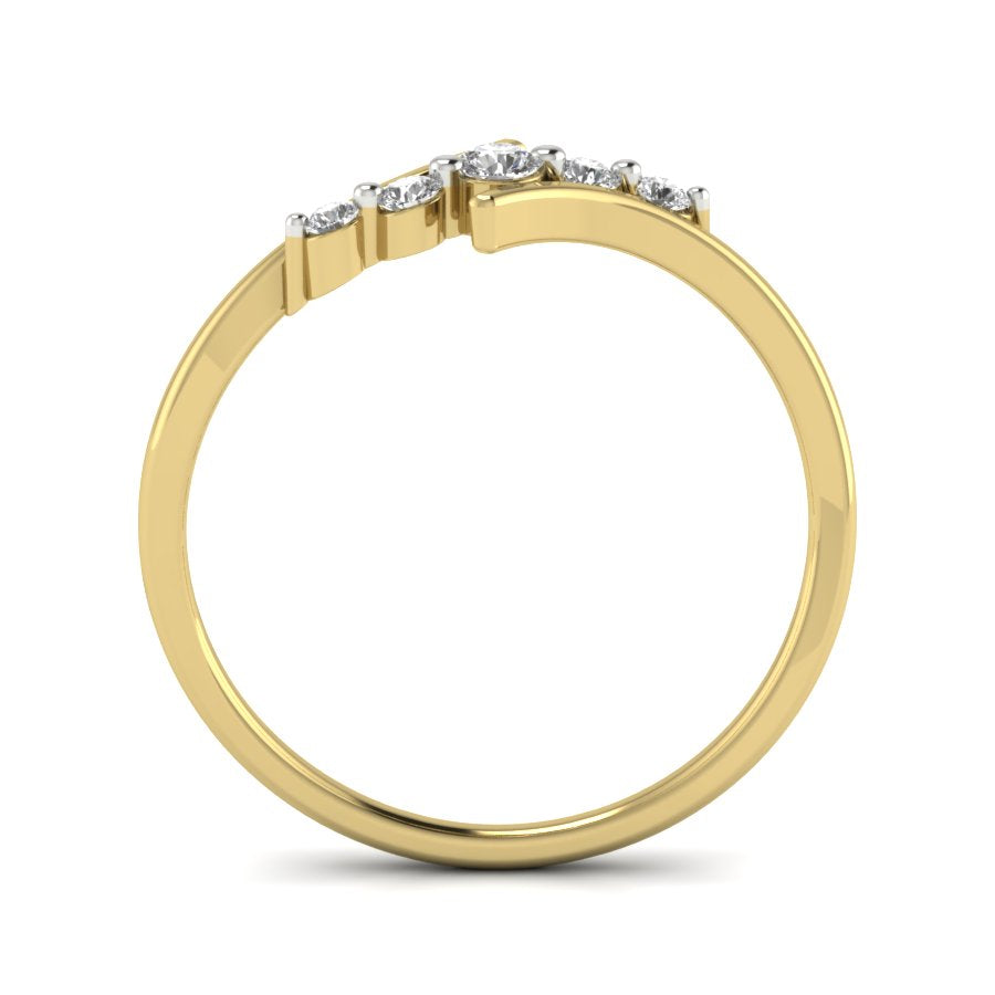 Yellow Gold Plated Sterling Silver Ring