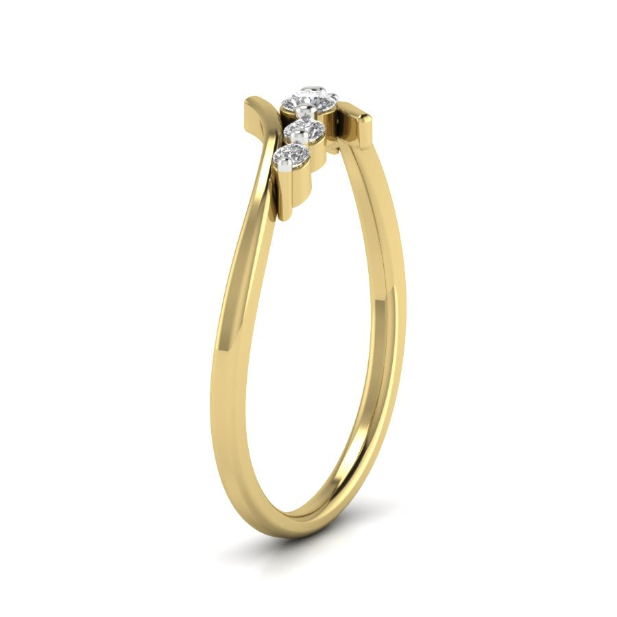 Yellow Gold Plated Sterling Silver Ring