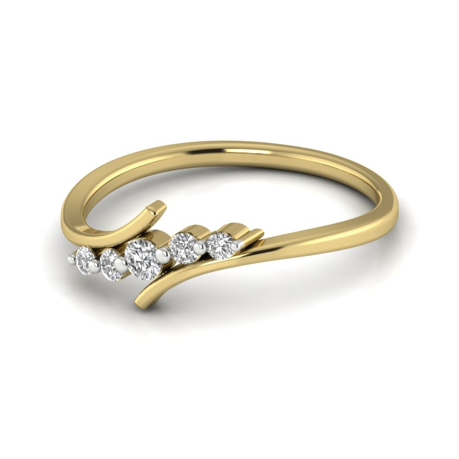 Yellow Gold Plated Sterling Silver Ring