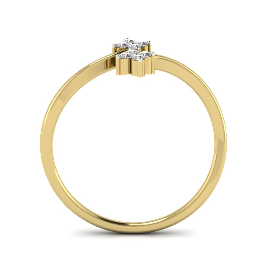 Yellow Gold Plated Sterling Silver Ring