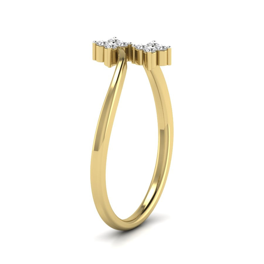 Yellow Gold Plated Sterling Silver Ring