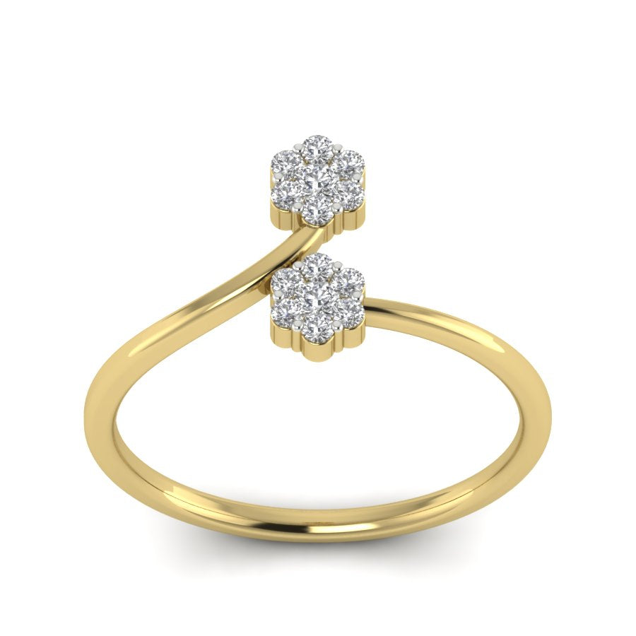 Yellow Gold Plated Sterling Silver Ring