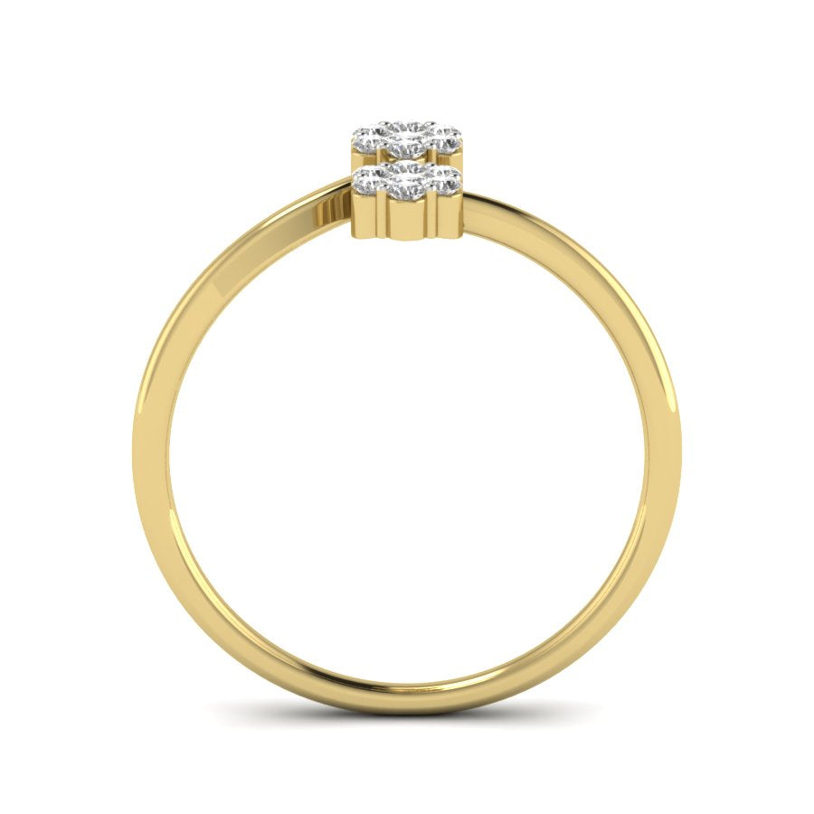 Yellow Gold Plated Sterling Silver Ring