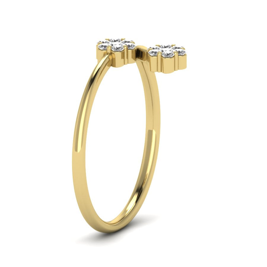 Yellow Gold Plated Sterling Silver Ring