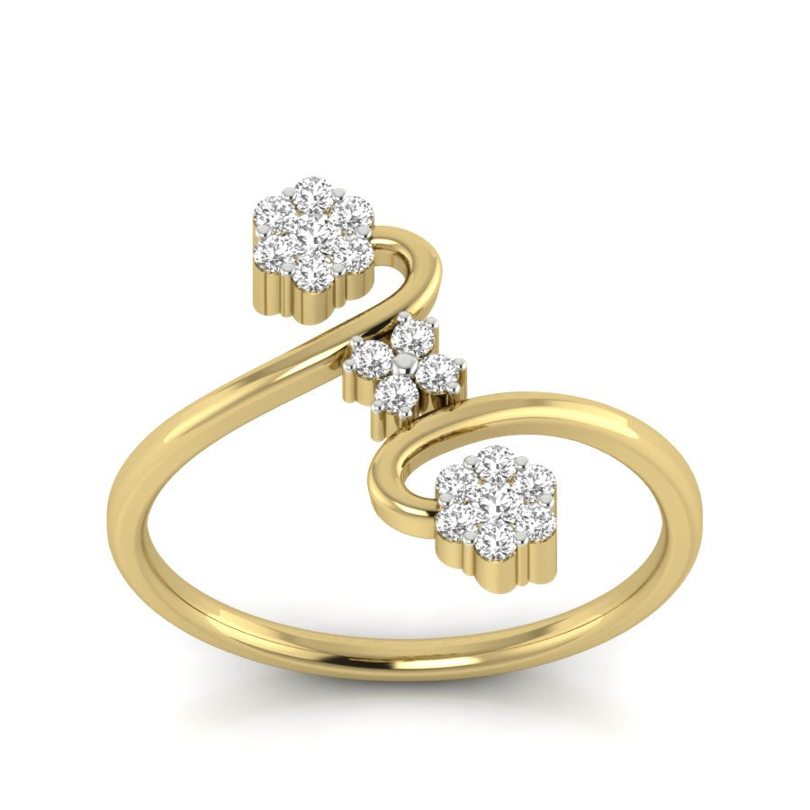 Yellow Gold Plated Sterling Silver Ring