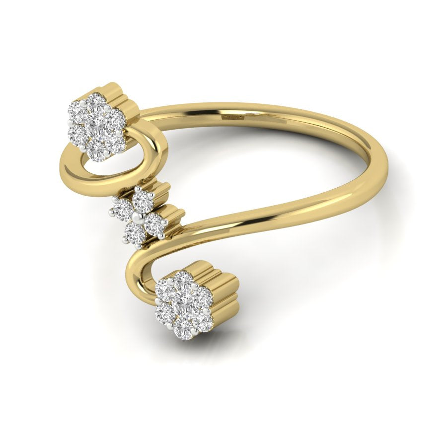 Yellow Gold Plated Sterling Silver Ring