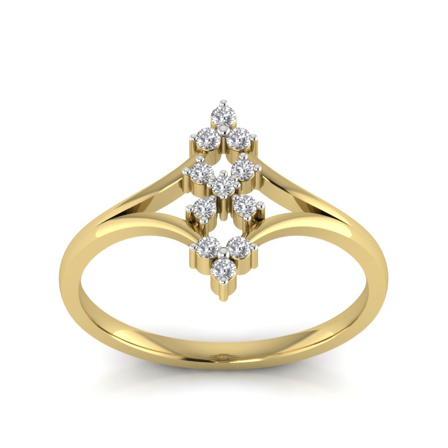 Yellow Gold Plated Sterling Silver Ring