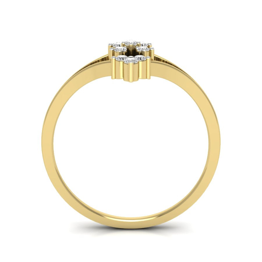 Yellow Gold Plated Sterling Silver Ring