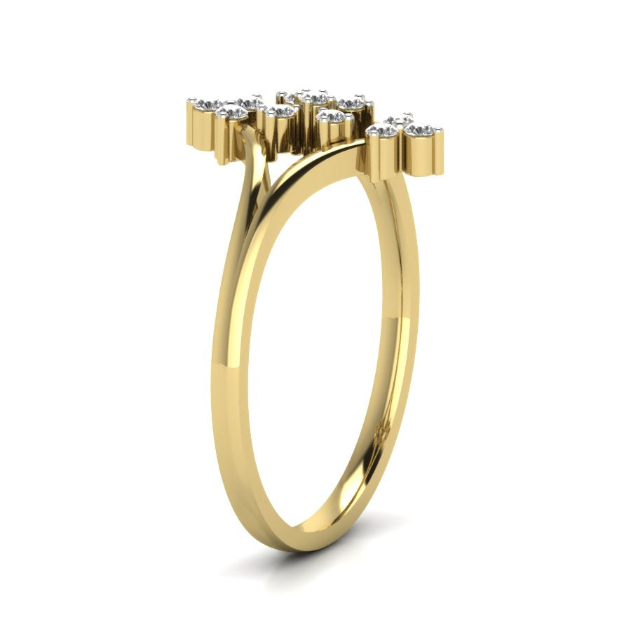 Yellow Gold Plated Sterling Silver Ring