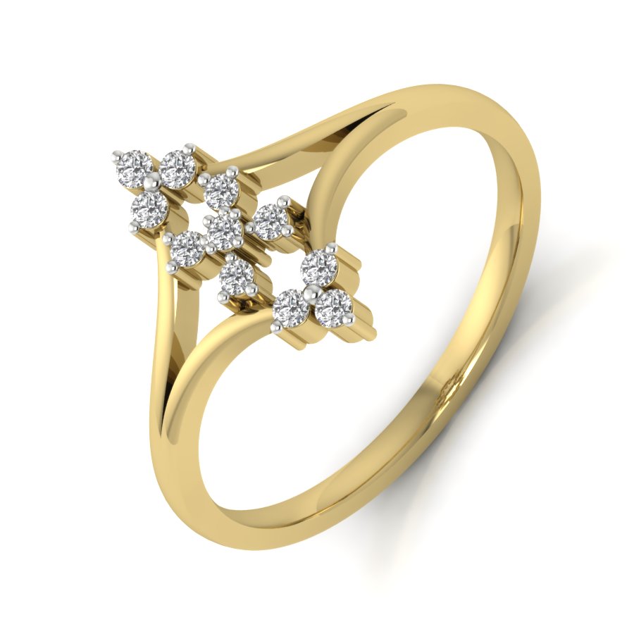 Yellow Gold Plated Sterling Silver Ring