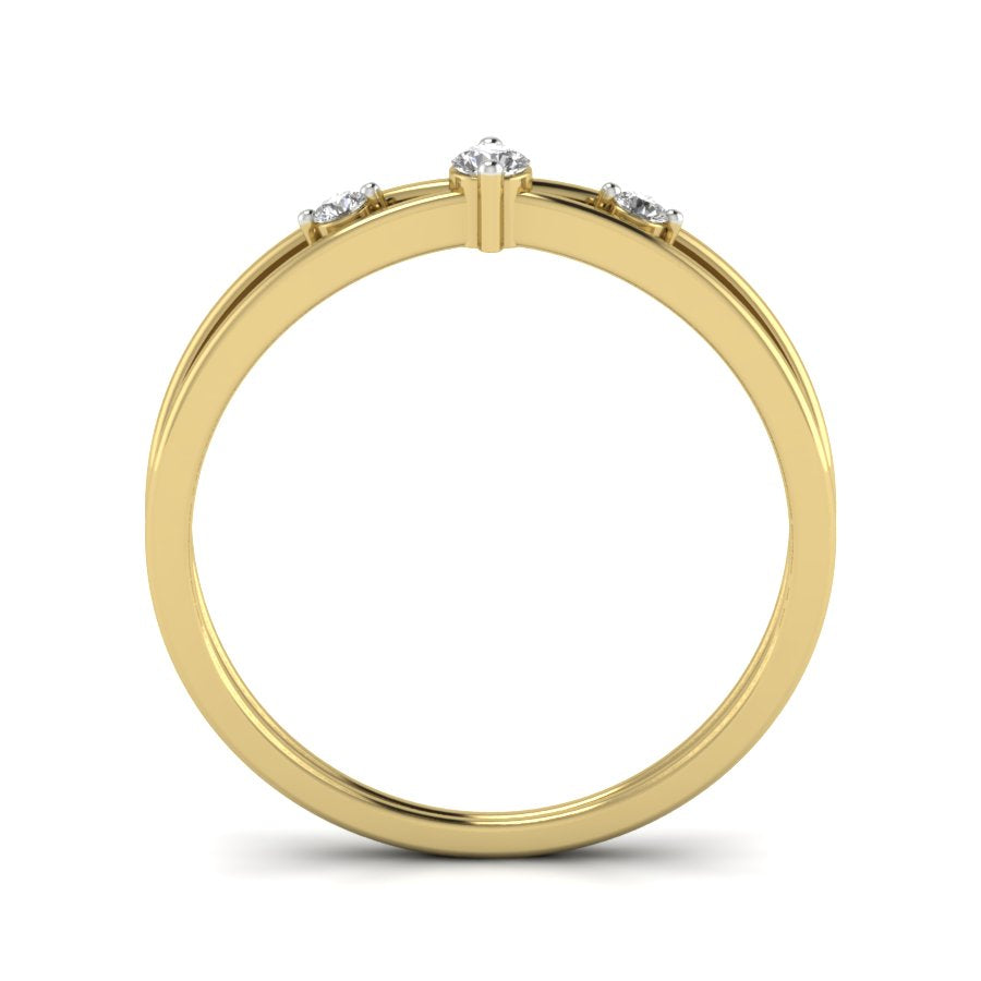 Yellow Gold Plated Sterling Silver Ring