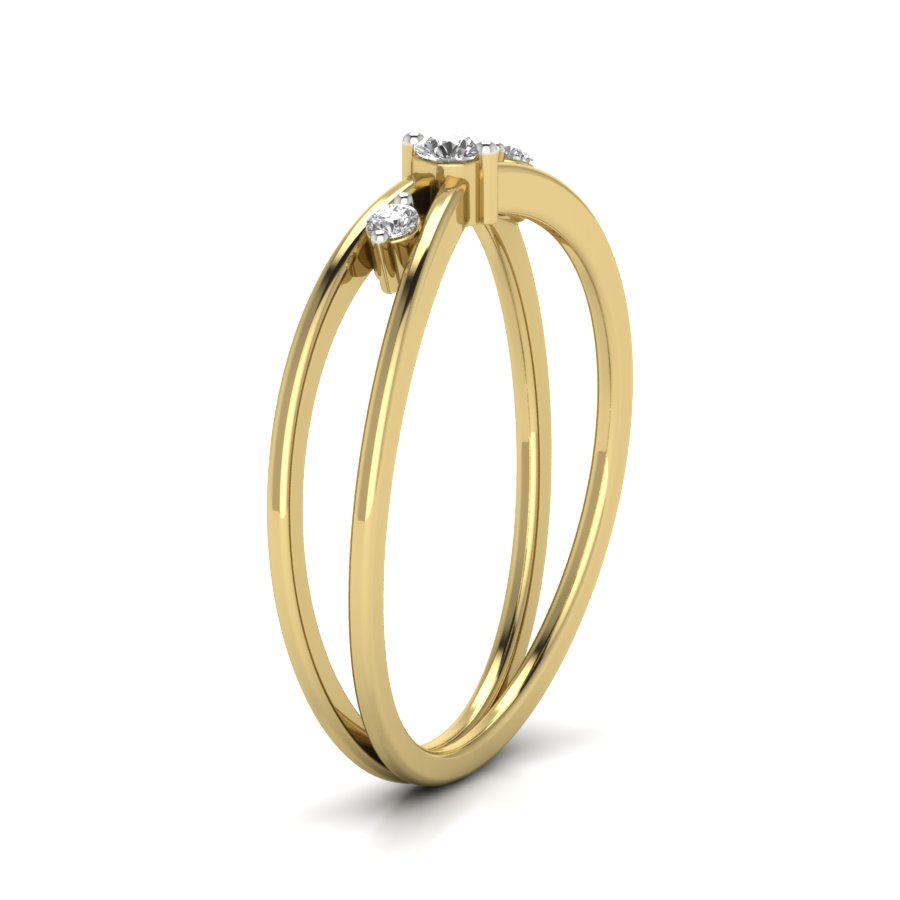 Yellow Gold Plated Sterling Silver Ring