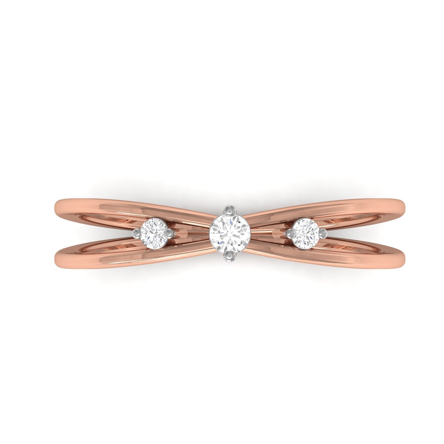 Rose Gold Plated Sterling Silver Ring