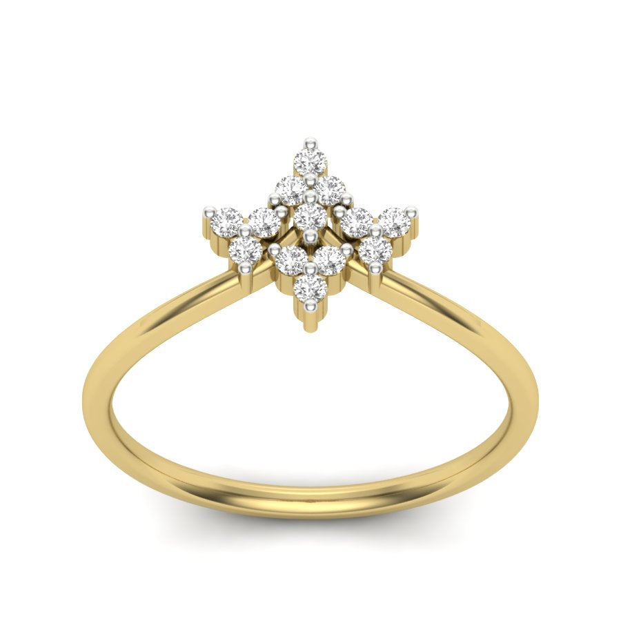 Yellow Gold Plated Sterling Silver Ring