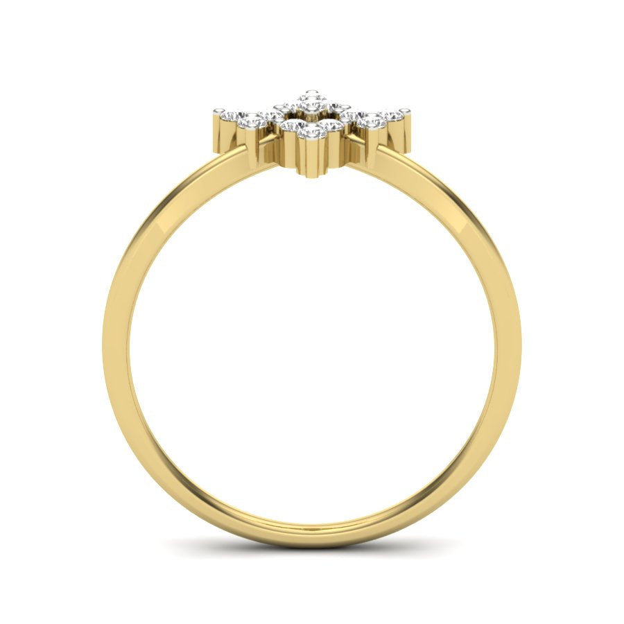 Yellow Gold Plated Sterling Silver Ring