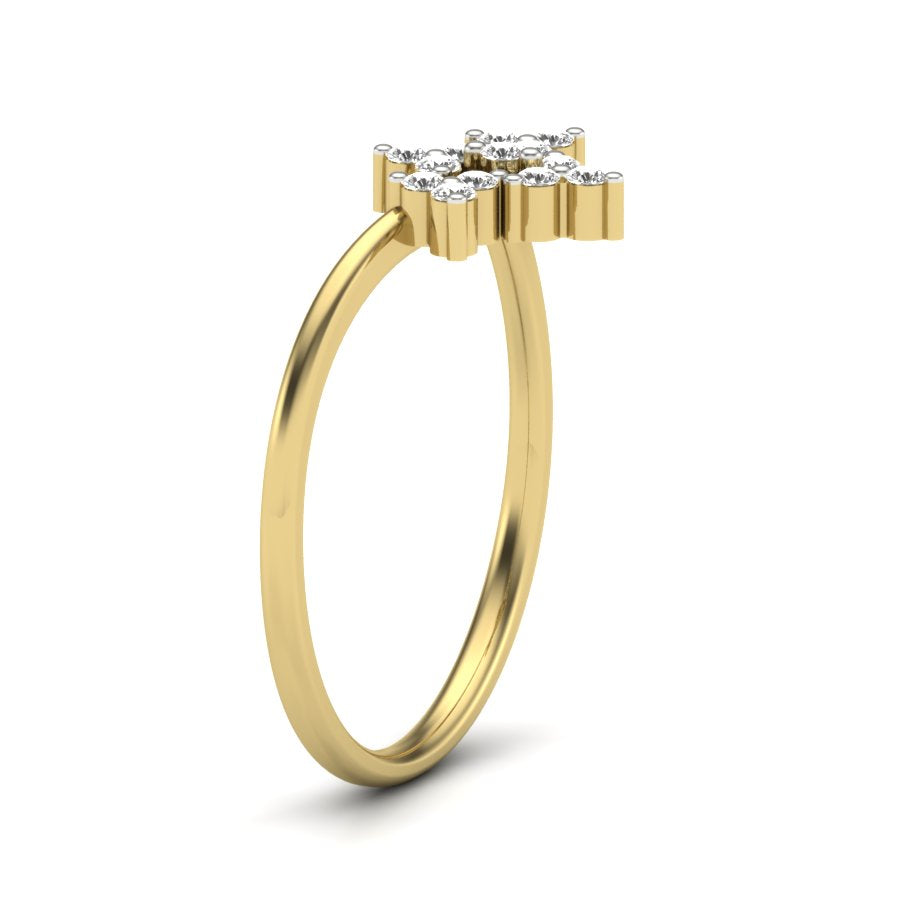Yellow Gold Plated Sterling Silver Ring