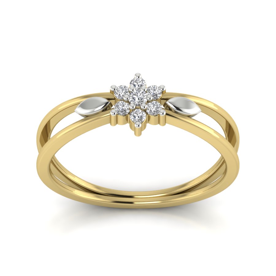 Yellow Gold Plated Sterling Silver Ring