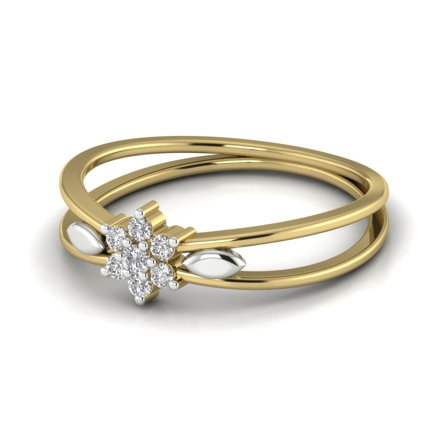 Yellow Gold Plated Sterling Silver Ring