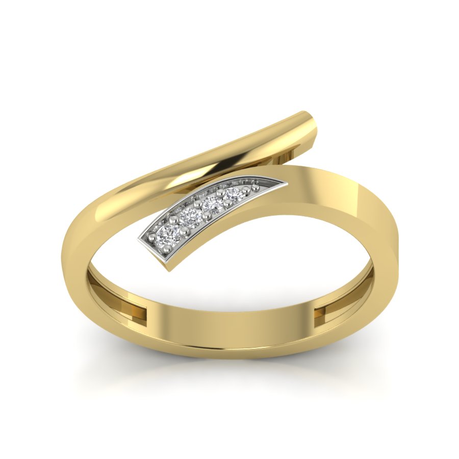 Yellow Gold Plated Sterling Silver Ring