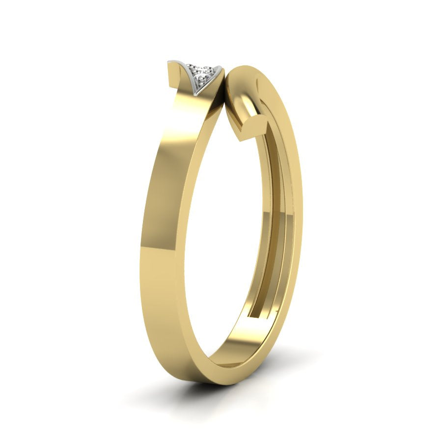 Yellow Gold Plated Sterling Silver Ring