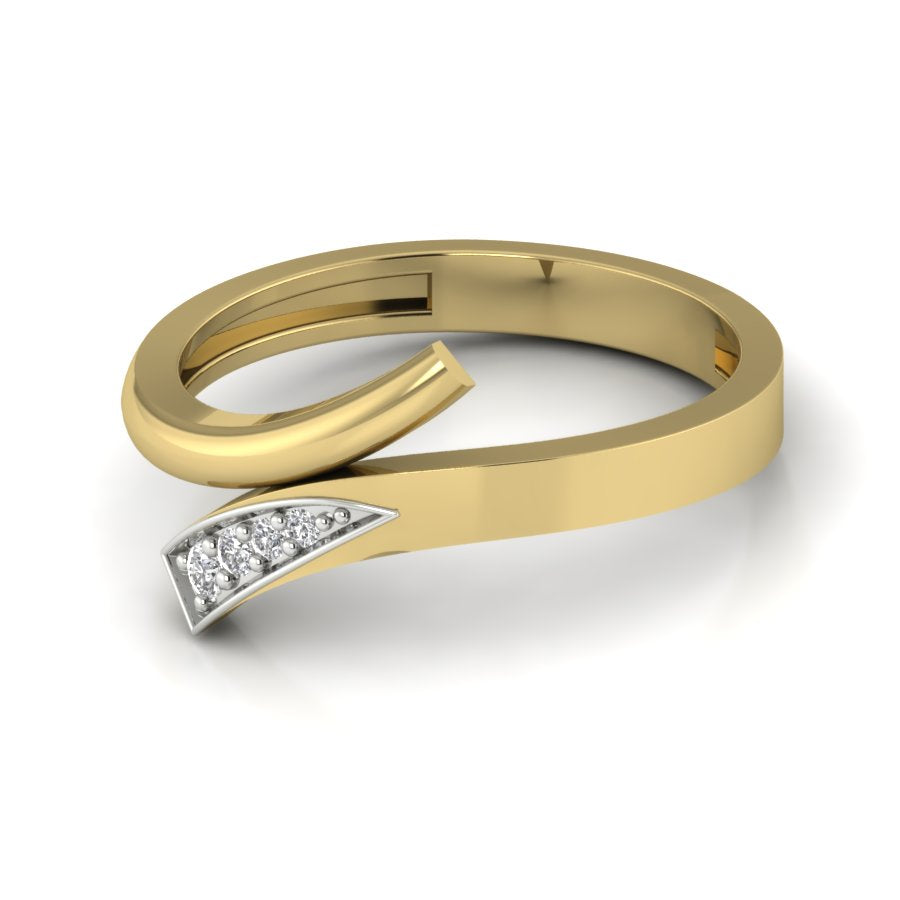 Yellow Gold Plated Sterling Silver Ring