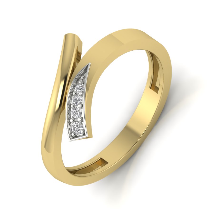 Yellow Gold Plated Sterling Silver Ring