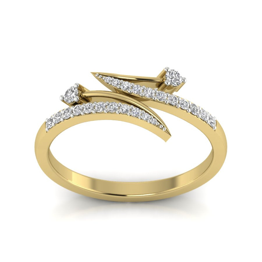 Yellow Gold Plated Sterling Silver Ring