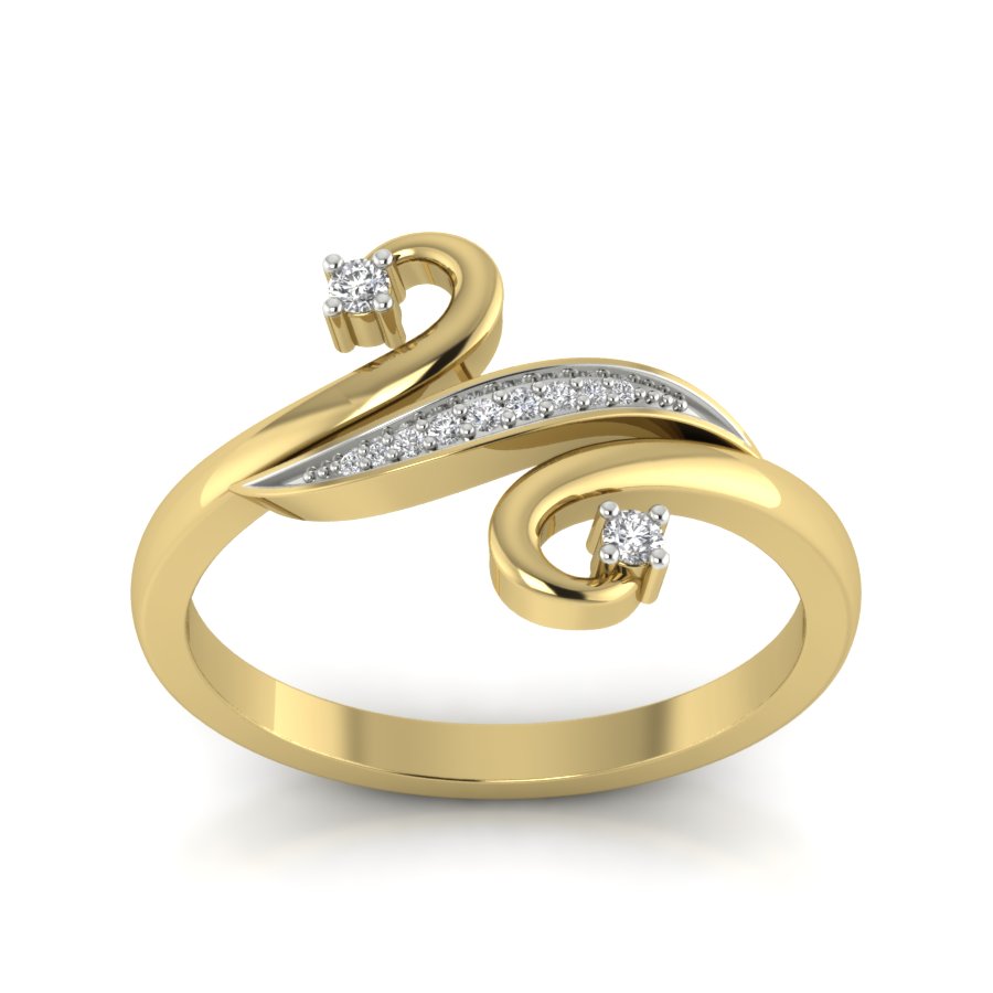 Yellow Gold Plated Sterling Silver Ring