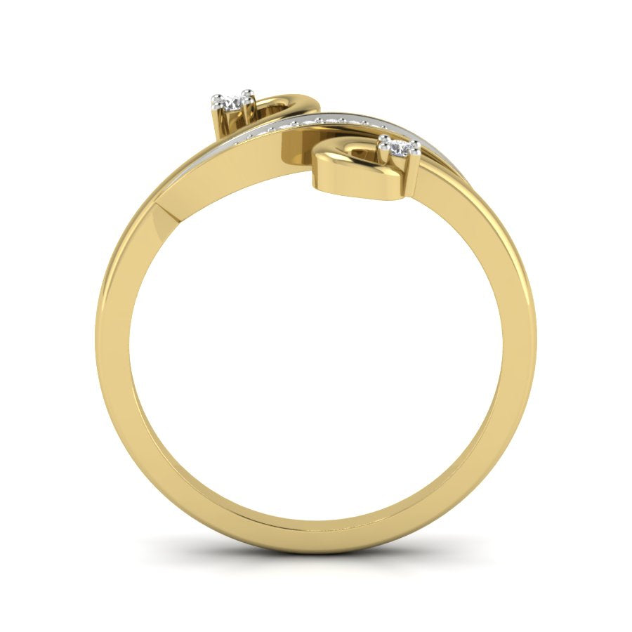 Yellow Gold Plated Sterling Silver Ring