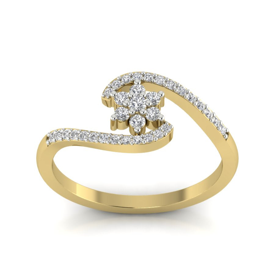 Yellow Gold Plated Sterling Silver Ring