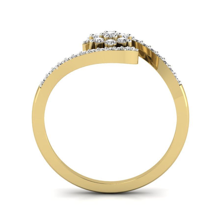 Yellow Gold Plated Sterling Silver Ring