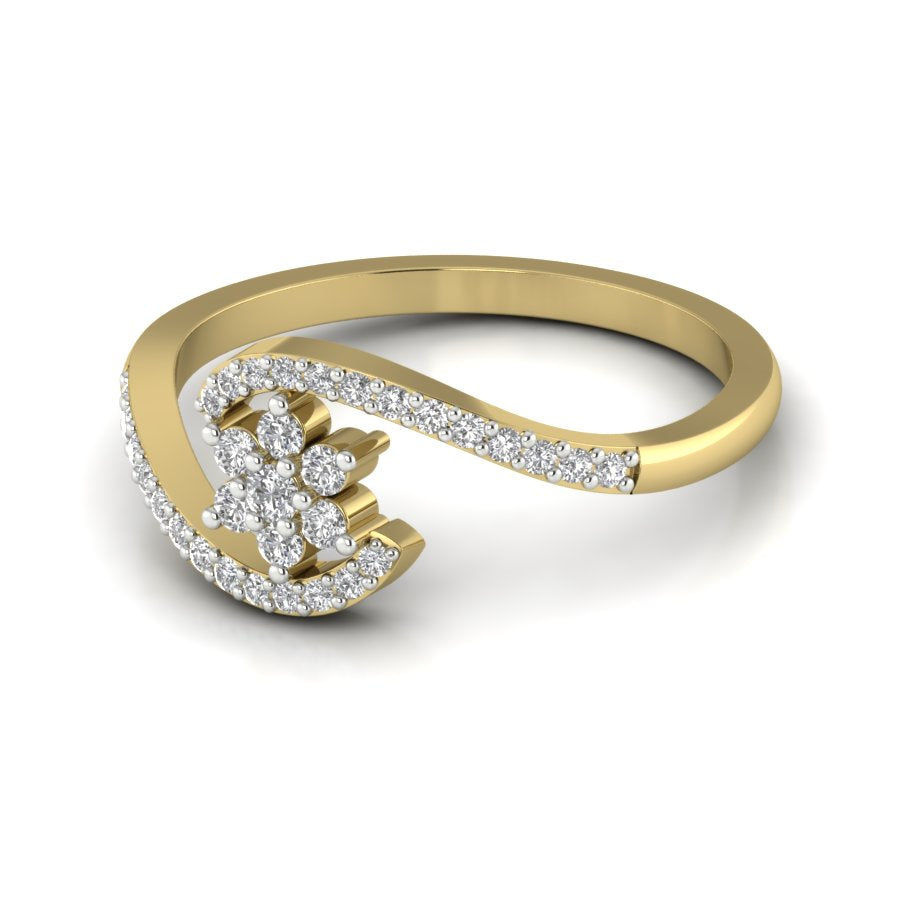 Yellow Gold Plated Sterling Silver Ring