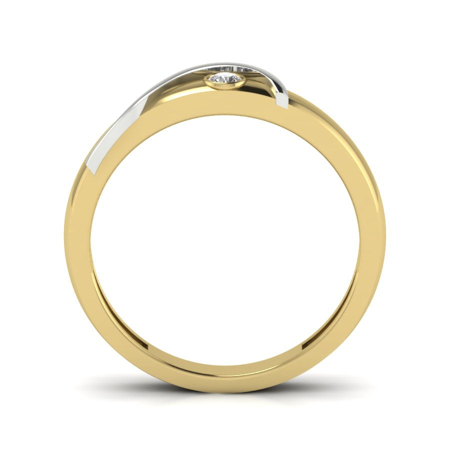 Yellow Gold Plated Sterling Silver Ring
