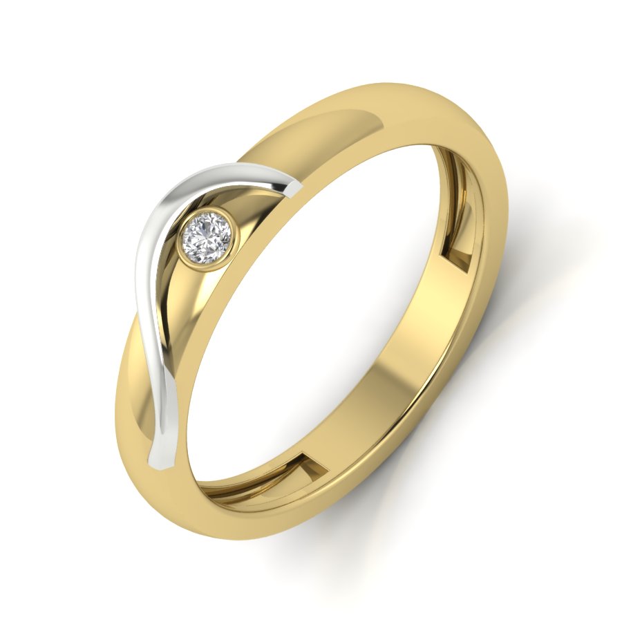 Yellow Gold Plated Sterling Silver Ring