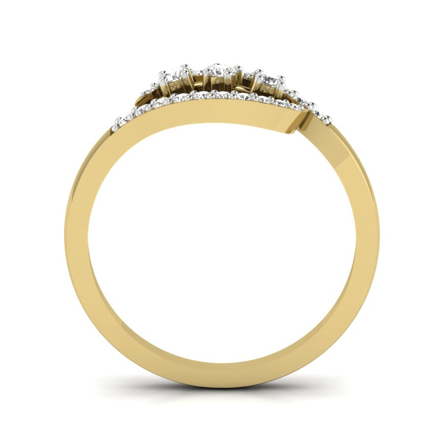 Yellow Gold Plated Sterling Silver Ring