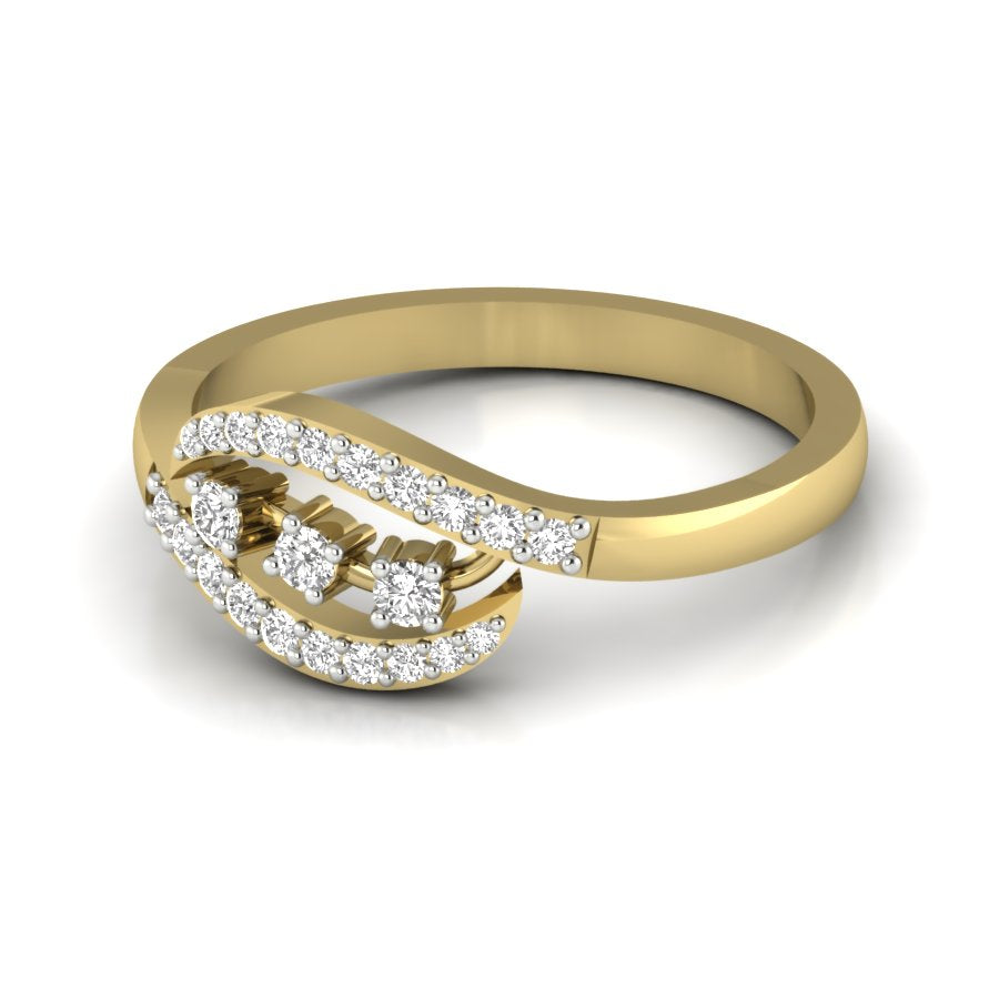 Yellow Gold Plated Sterling Silver Ring