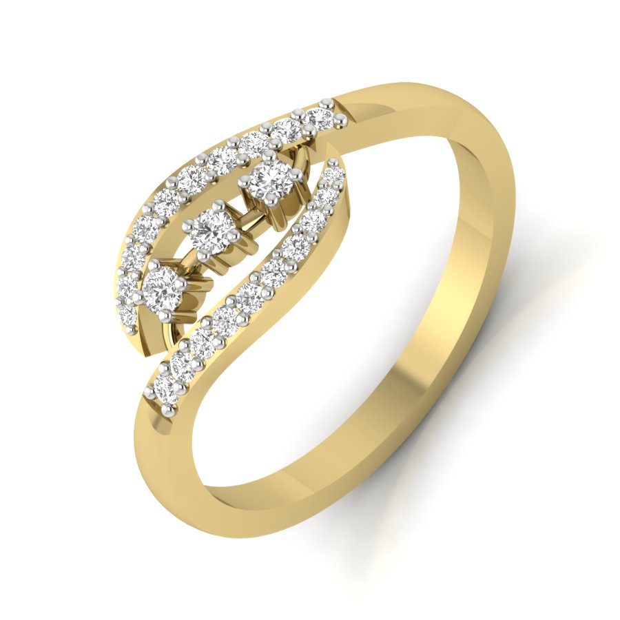 Yellow Gold Plated Sterling Silver Ring
