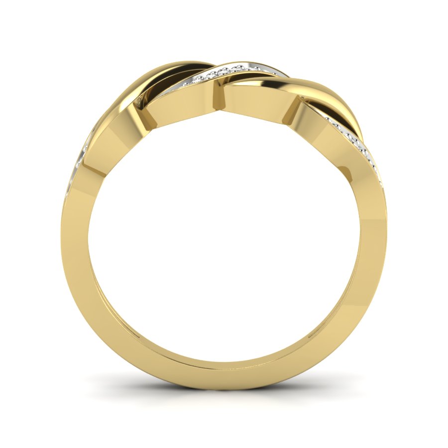 Yellow Gold Plated Sterling Silver Ring
