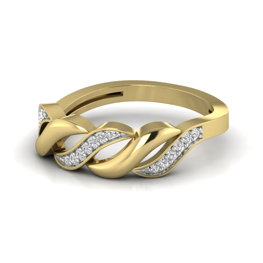 Yellow Gold Plated Sterling Silver Ring