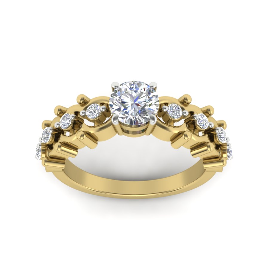 Yellow Gold Plated Sterling Silver Ring