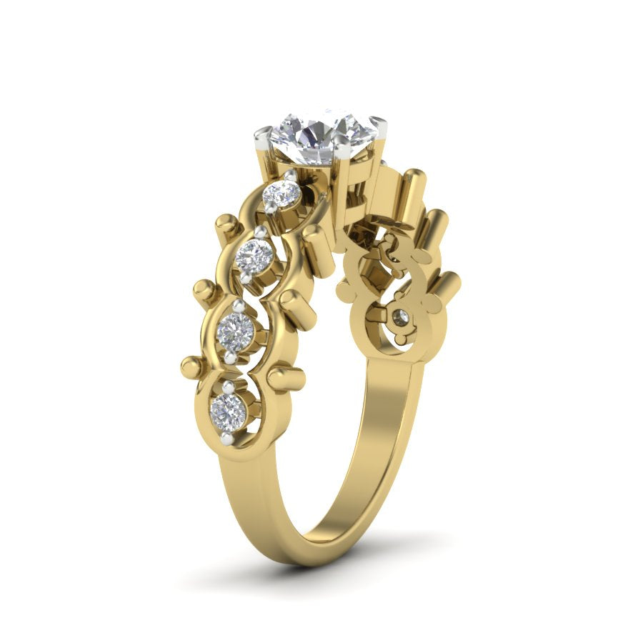 Yellow Gold Plated Sterling Silver Ring