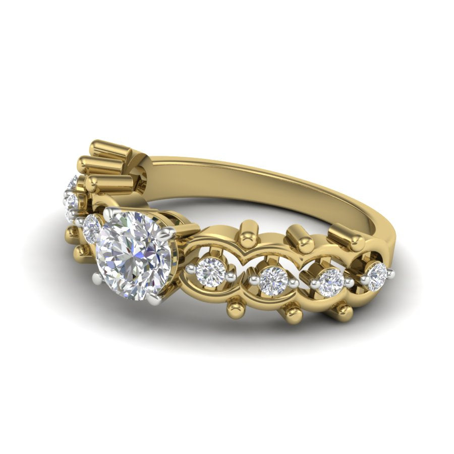 Yellow Gold Plated Sterling Silver Ring