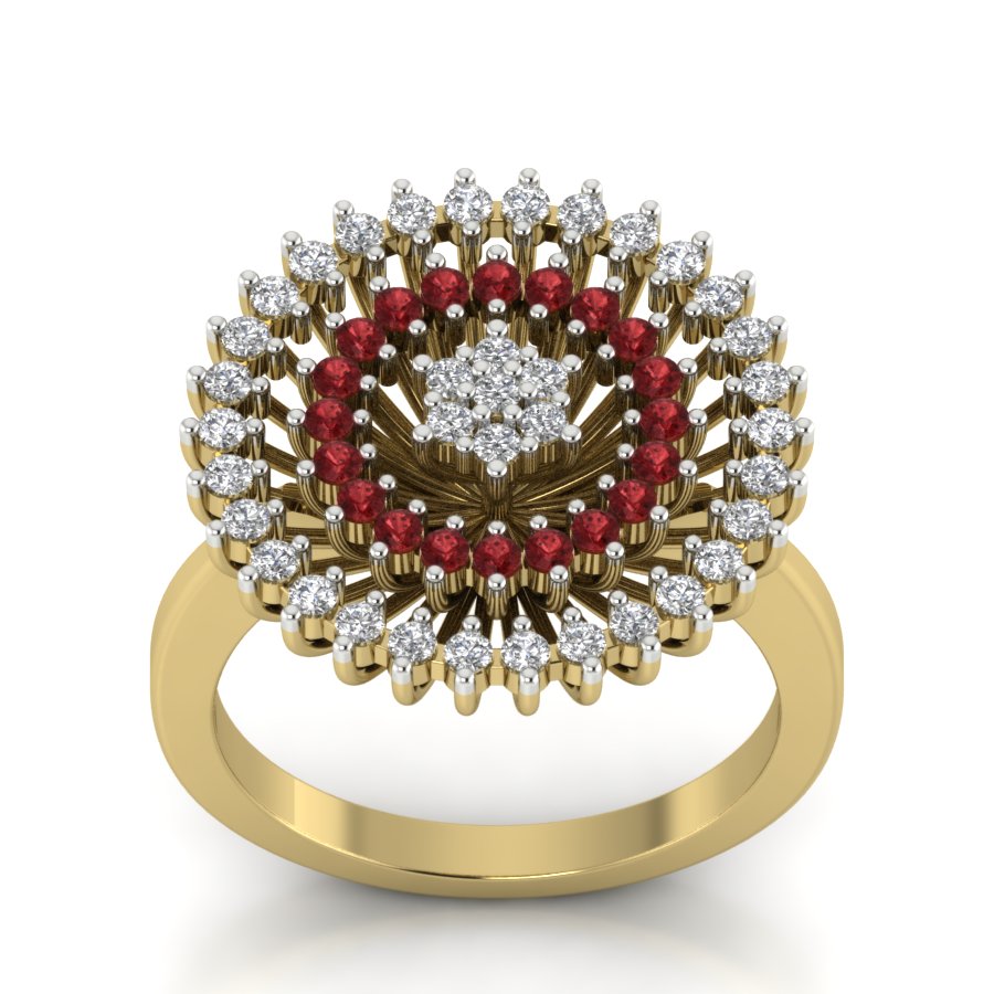 Yellow Gold Plated Sterling Silver Ring