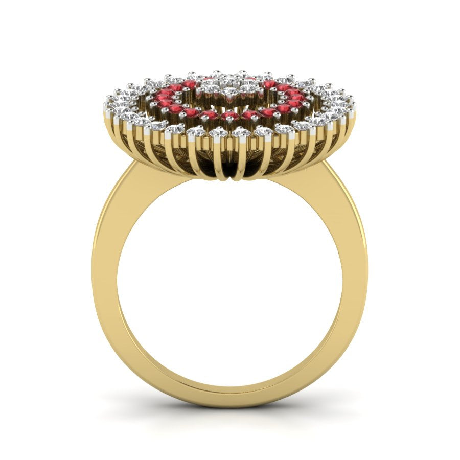 Yellow Gold Plated Sterling Silver Ring