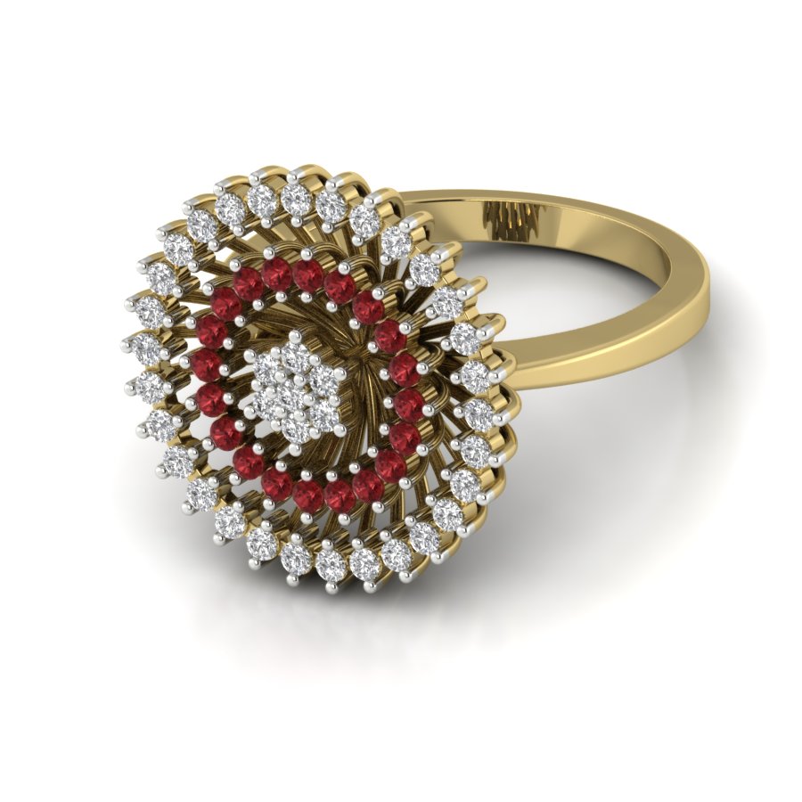 Yellow Gold Plated Sterling Silver Ring