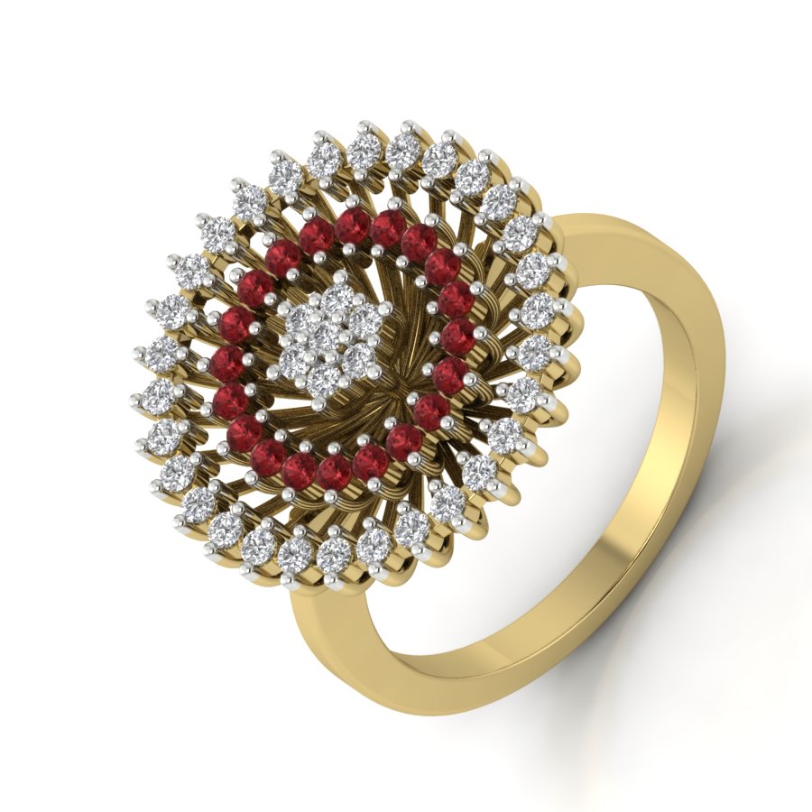 Yellow Gold Plated Sterling Silver Ring