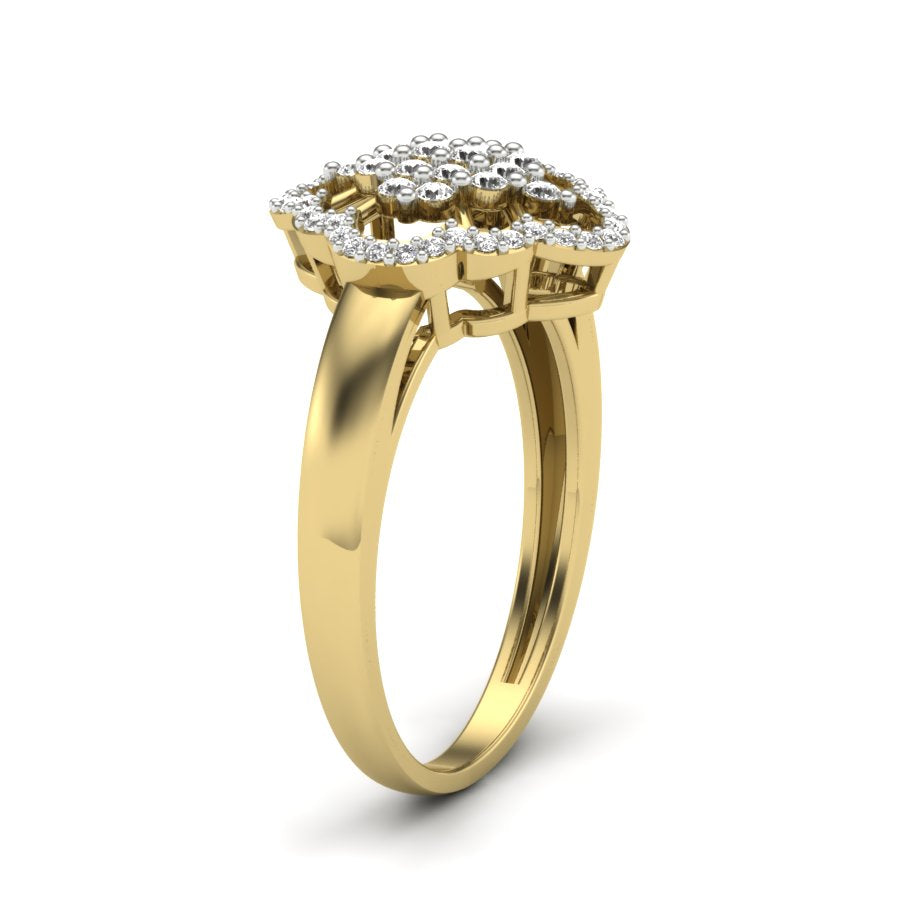 Yellow Gold Plated Sterling Silver Ring