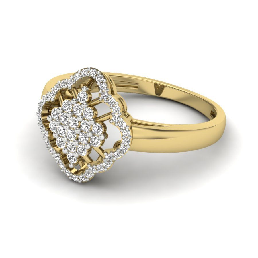 Yellow Gold Plated Sterling Silver Ring